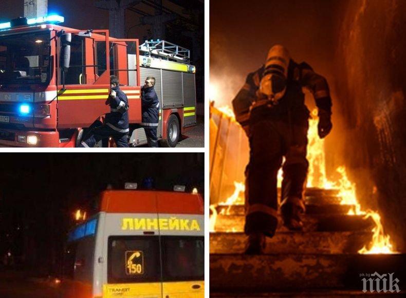 ИЗВЪНРЕДНО! Пожар избухна пред жилището на журналист, подозират умишлен палеж (СНИМКА)