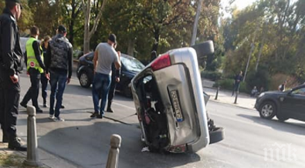 мъж бебе откарани болница катастрофата бул цар освободител