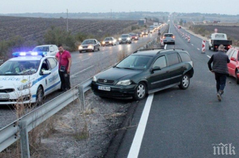 Три коли се помляха на пътя Хасково-Кърджали
