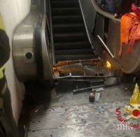 АД ПОД ЗЕМЯТА: 30 души пострадаха при инцидент в метрото в Рим, един е с откъснат крак! (ВИДЕО)