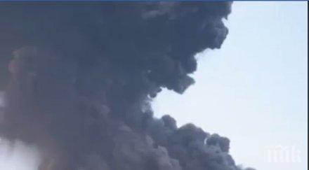 вулканът кракатау напомни себе изригна страшна мощ видео