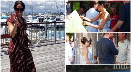 бременната меган взе почивка хари продължава обиколката австралия