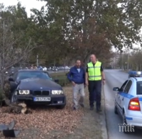 Потрес! Шофьорът, забил се в дърво след дрифт в Пловдив, бил дрогиран