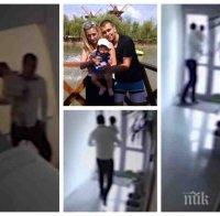 ИЗВЪНРЕДНО: Охранителна камера разкрива как убиецът Викторио бяга с малката Никол (СНИМКИ/ВИДЕО)