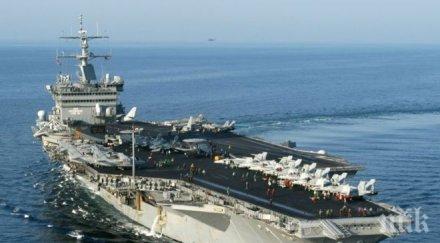 инцидент единствения руски самолетоносач четирима ранени