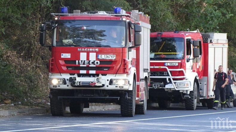 ОГНЕН АД: Микробус пламна в движение на Хемус