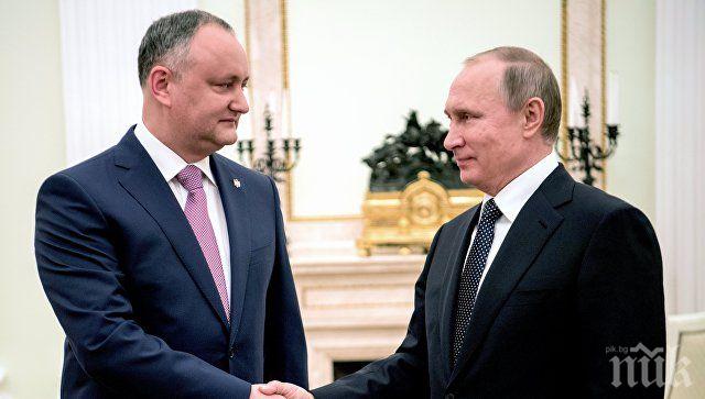 И президентът на Молдова се готви за среща с Владимир Путин