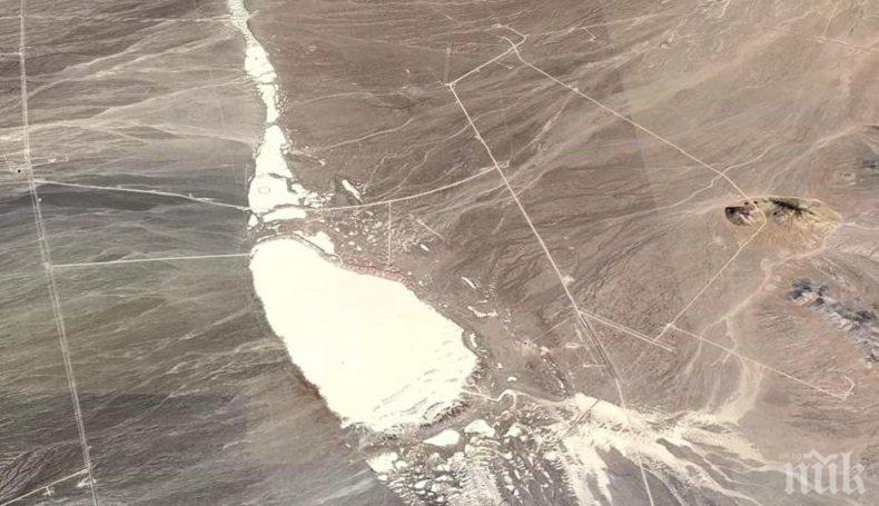 МИСТЕРИЯ: Спътници отказват да снимат тайнствена зона в щата Невада (ВИДЕО)