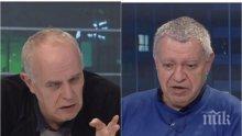 ИСКРИ В ЕФИР: Андрей Райчев и Михаил Константинов в словесен двубой за Патриотите, Македония и българските паспорти