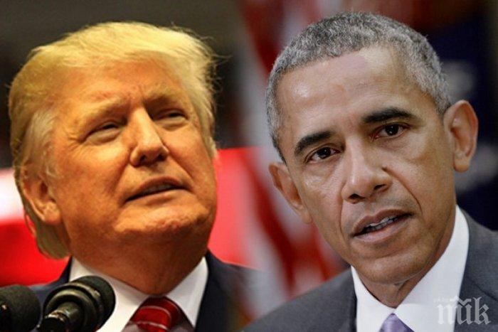  Доналд Тръмп и Барак Обама си разменят удари предизборно
