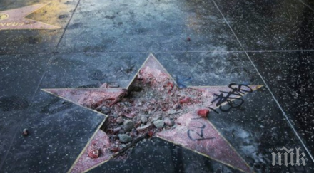 осъдиха вандал разбил кирка звездата доналд тръмп алеята славата холивуд