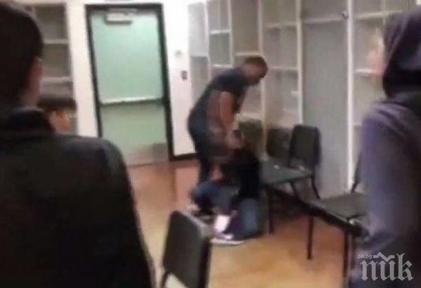 Бесен учител смля от бой гимназист в час по музика (ВИДЕО)