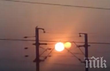 МИСТЕРИЯ: Индиец снима две слънца, уфолози плашат с Нибиру (ВИДЕО)