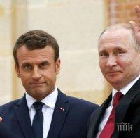 Путин подкрепи Макрон за създаването на европейска армия