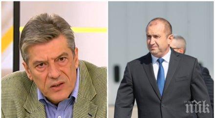 пик политологът антоний гълъбов ексклузивен коментар румен радев вреди институцията рейтингът падне опозиционен лидер