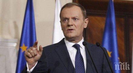 туск тежки думи тръмп предрича превземане европейския парламент кафявите ризи