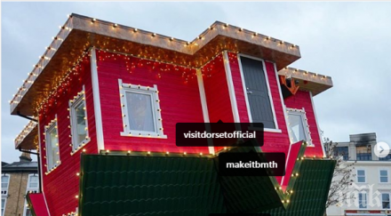 къща главата надолу майтап вече факт снимки