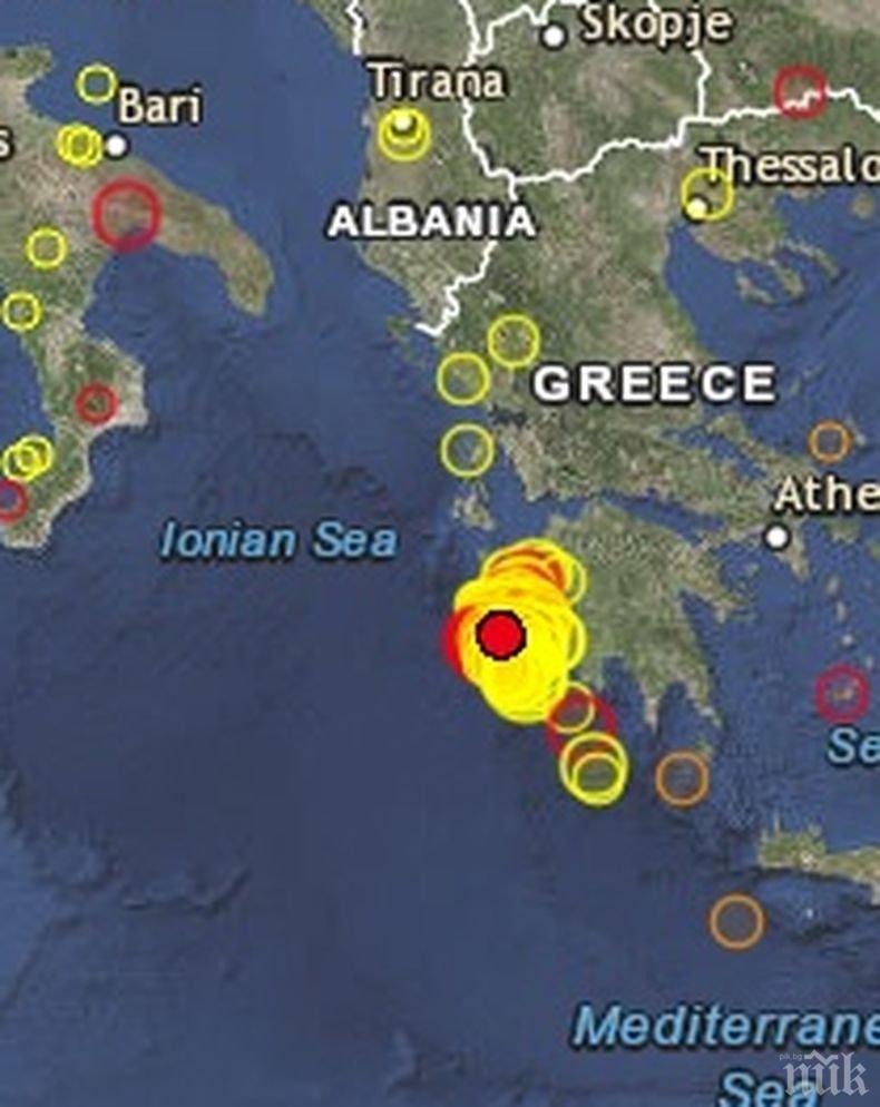 Две земетресения бяха регисрирани в Йонийско море