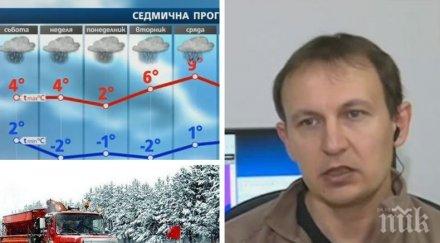 времето преобръща студ сняг сковават страната мразовито