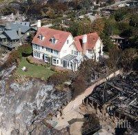 Късметлия! Къщата на Антъни Хопкинс оцеля на косъм при пожарите в Калифорния