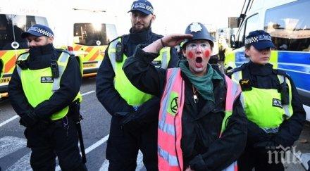 задържани протестите климатичните промени лондон