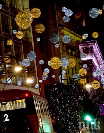 Коледата е възможна в Лондон - вижте украсената Оксфорд стрийт (ВИДЕО)