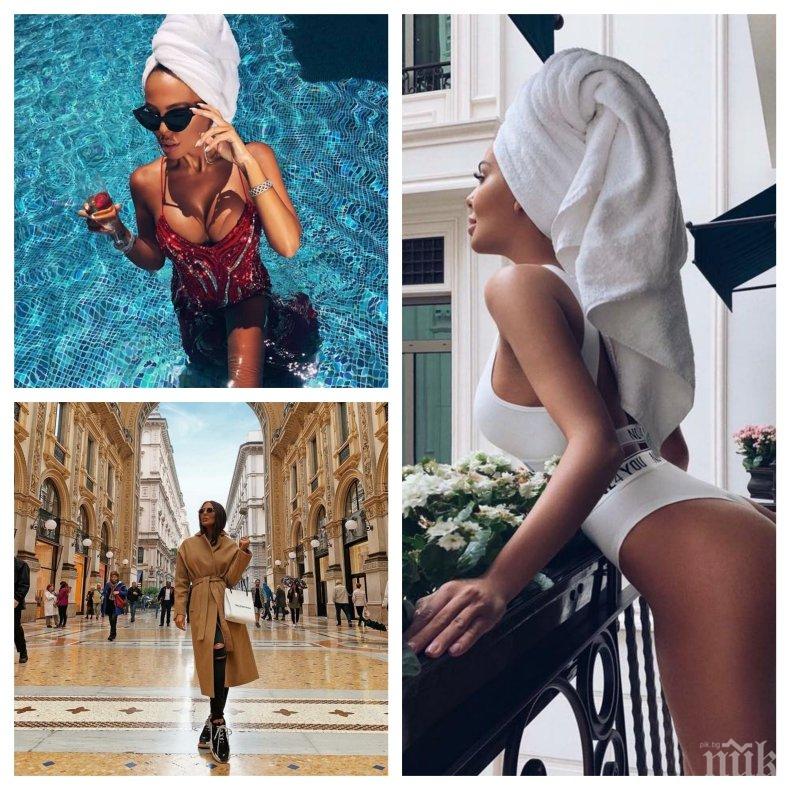 ФОТО БОМБА В ПИК! ЗИМА ЛИ? Николета полугола в центъра на София - плеймейтката шета по щръкнали зърна из Лозенец (ГОРЕЩИ ПАПАРАШКИ СНИМКИ)