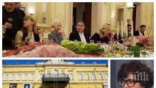 МИСТЕРИЯ В ПИК: Пищни софри се вият насред ценни произведения в Националната галерия - кой пирува с шунки и суджуци в залите уж за изкуство? (СНИМКИ)