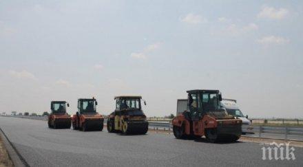 ремонтират ударно пътни отсечки бургаско края годината