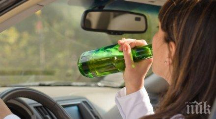 тотално безумие млада жена седна волана 342 промила