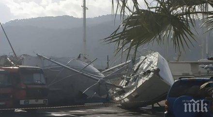 апокалипсис турция морето изхвърли яхти милиона мармарис видео снимки