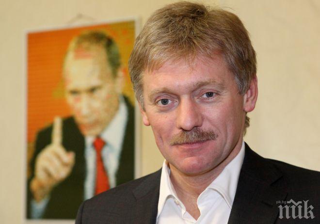 Песков: Москва не приема протеста на Киев за пътуването на Путин в Крим