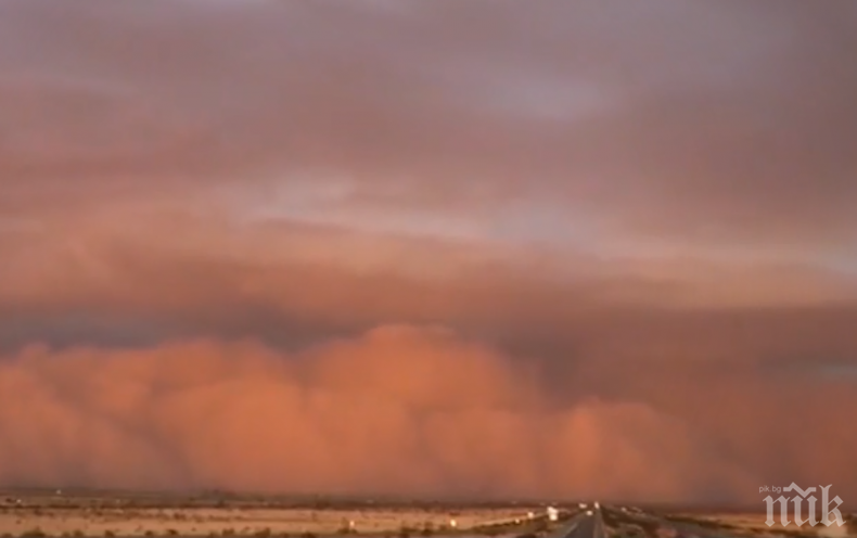 Кошмар: Силна пясъчна буря връхлетя Австралия (ВИДЕО)