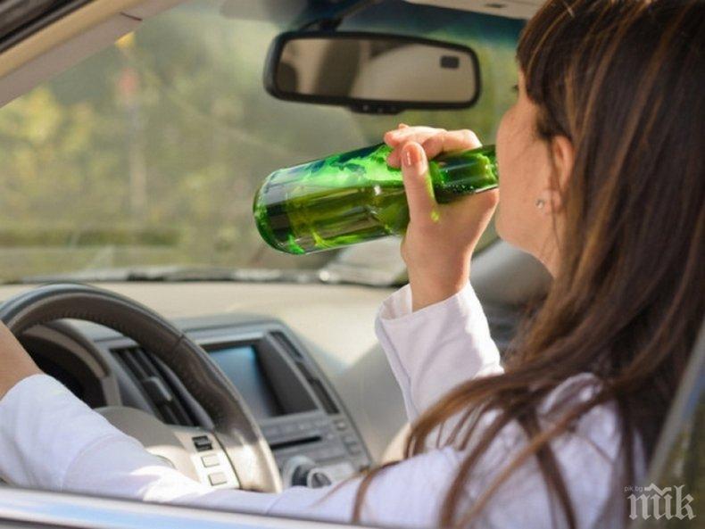 Тотално безумие - млада жена седна зад волана с 3,42 промила