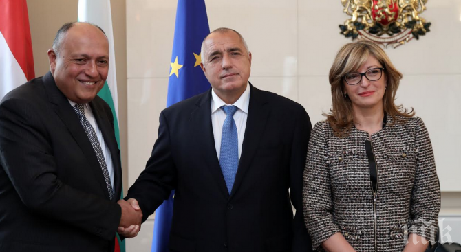 ПЪРВО В ПИК: Борисов се срещна с външния министър на Египет