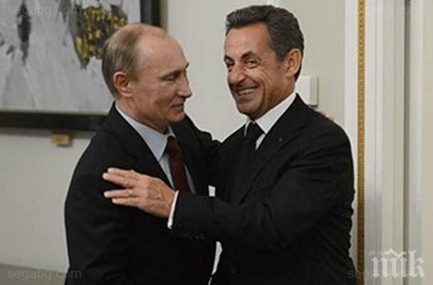 Саркози в Москва: Винаги съм бил приятел с Путин