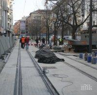 Пускат тестово трамваите по столичната улица 