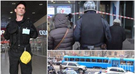 извънредно москва бомбени заплахи търговски центъра хиляди евакуирани видео