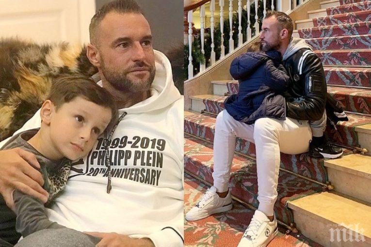 Филип Плейн показа за първи път наследника си Ромео