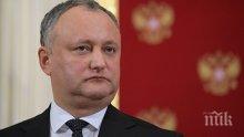 Президентът на Молдова се надява на мирно урегулиране на конфликта между Русия и Украйна