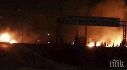 нанасят удари сирийски обекти свързани проиранската милиция