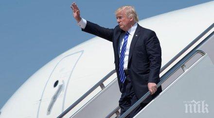 самолетът доналд тръмп аварира летището йорк