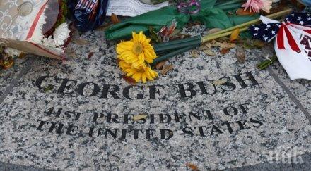 буш старши погребан жена