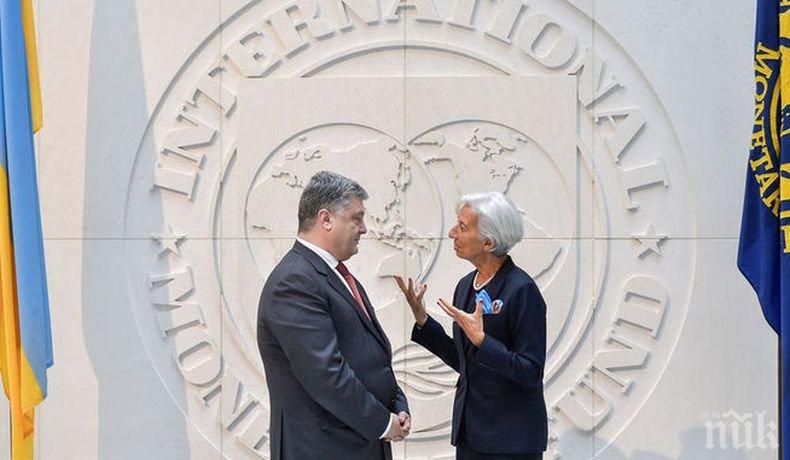 Президентът на Украйна и ръководителката на МВФ обсъдха финансова помощ за Киев