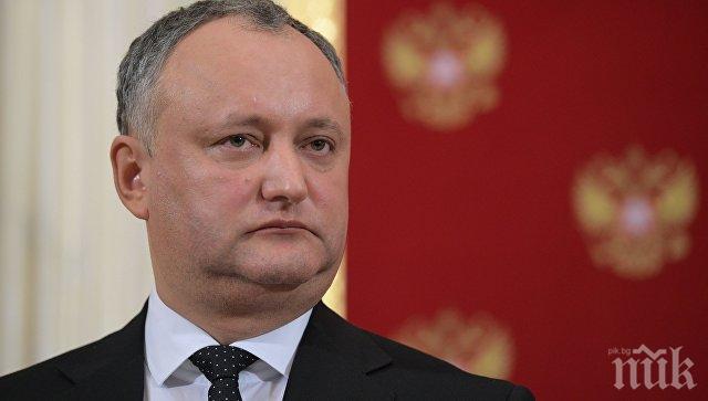 Президентът на Молдова се надява на мирно урегулиране на конфликта между Русия и Украйна
