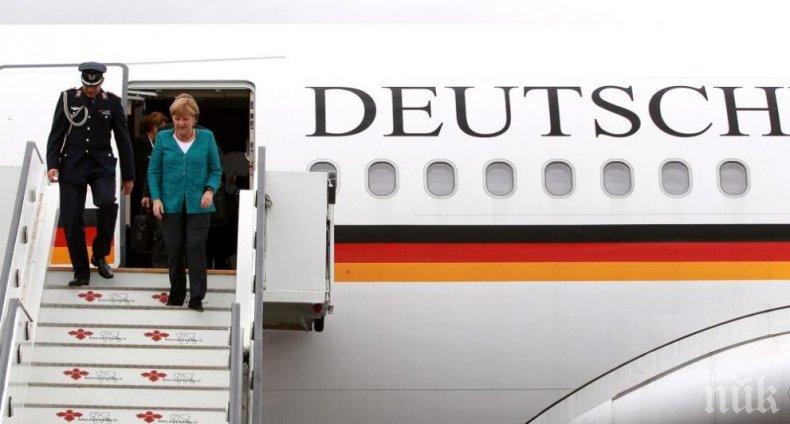 ОТ ПОСЛЕДНИТЕ МИНУТИ: Самолетът на Меркел кацна извънредно на път за Буенос Айрес 