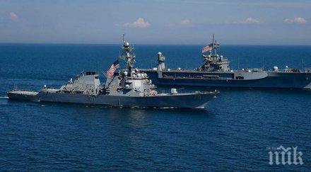 напрежението расте сащ изпрати атомен самолетоносач група кораби персийския залив