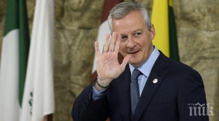 френският министър икономиката иска спешно намаляване данъците