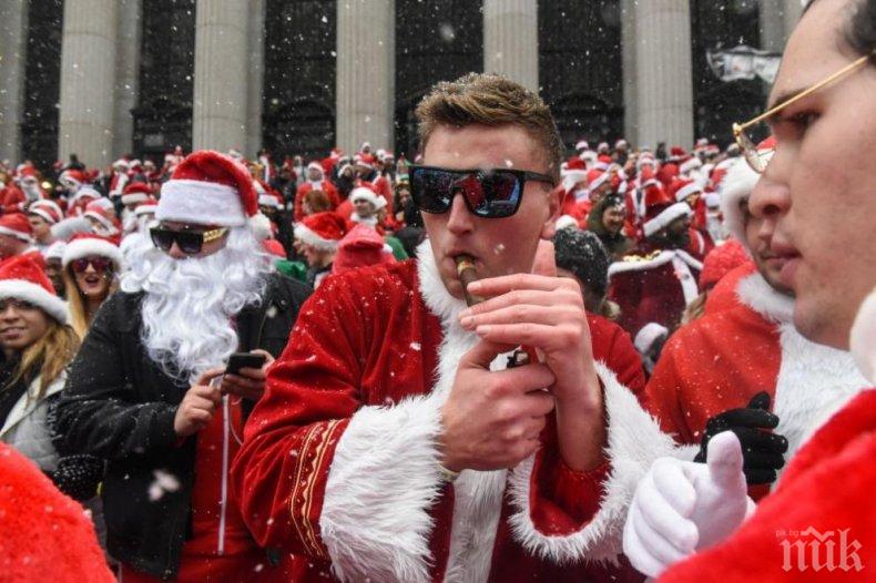 20 000 души, облечени като Дядо Коледа, се събраха в Торино 