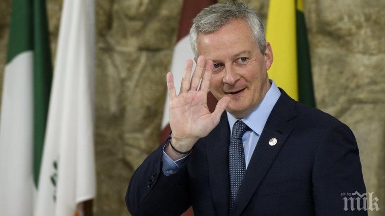 Френският министър на икономиката иска спешно намаляване на данъците